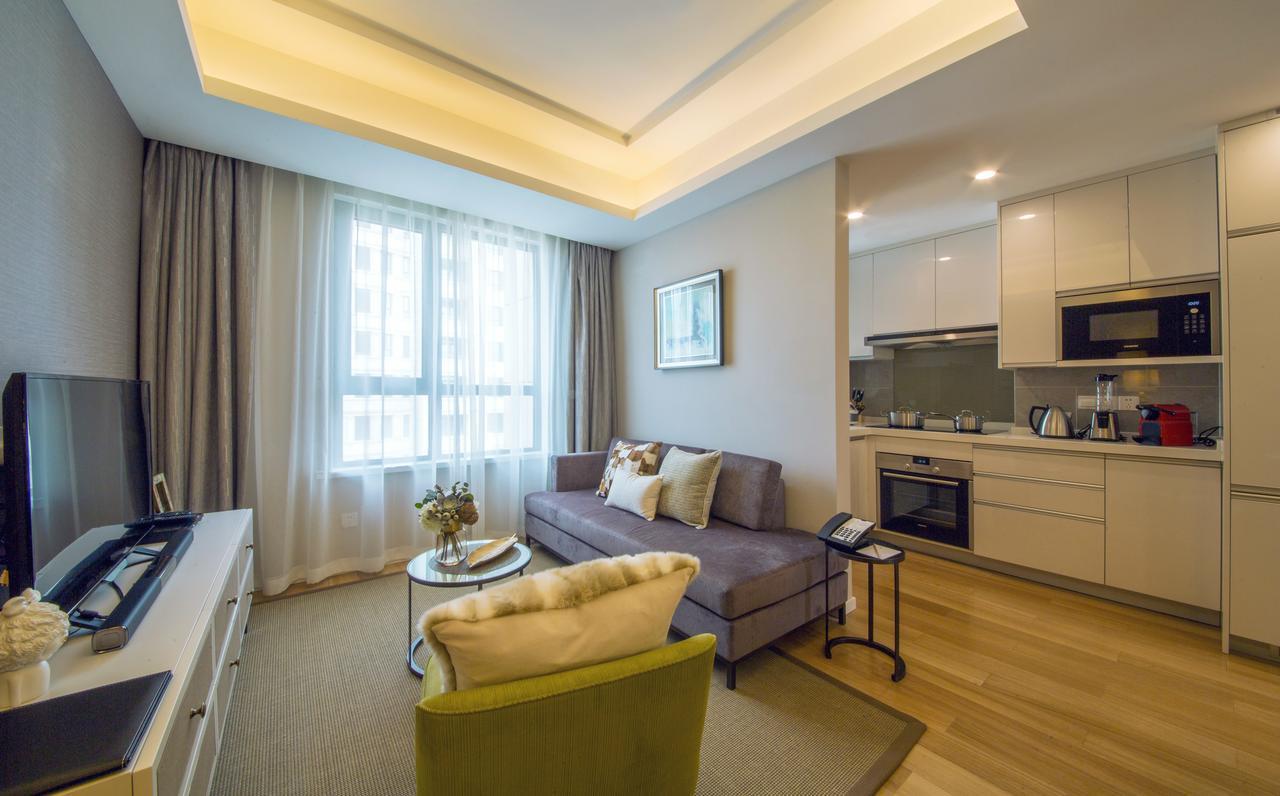 One Sunland Serviced Suites Managed By Lanson Place Şanghay Dış mekan fotoğraf